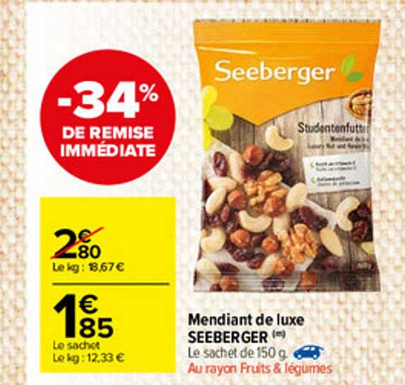 mendiant de luxe seeberger