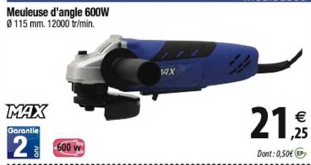 meuleuse d'angle 600w max