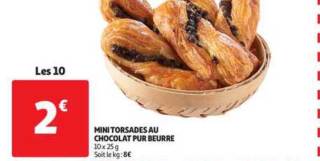 Mini Torsades Au Chocolat Pur Beurre