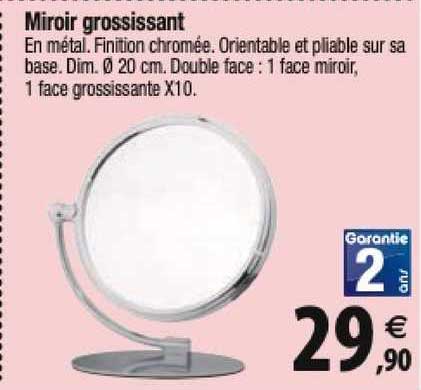 miroir grossissant