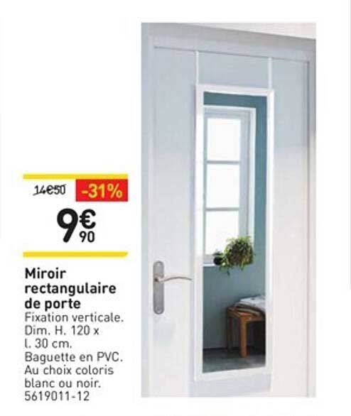 Miroir Rectangulaire De Porte