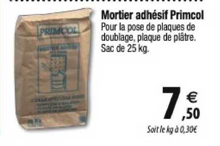 Mortier Adhésif Primcol