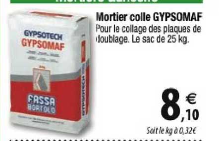 mortier colle gypsomaf gypsotech