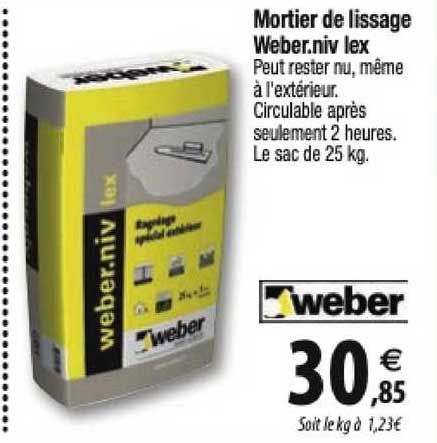 mortier de lissage weber.niv lex