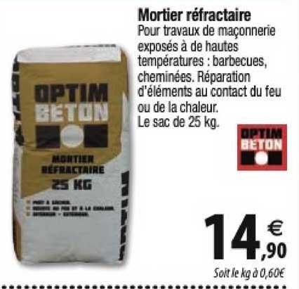 mortier réfractaire