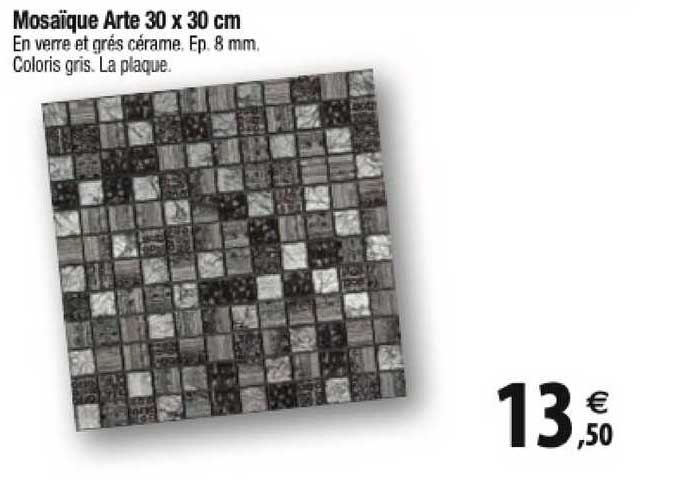 mosaïque arte 30 x 30 cm