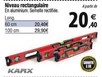 niveau rectangulaire karx