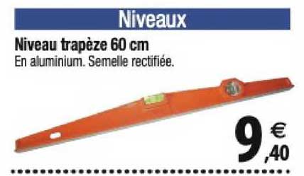 niveau trapèze 60 cm