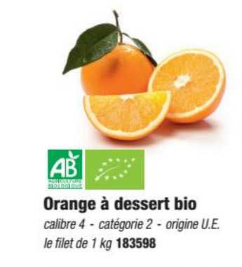 Orange à Dessert Bio