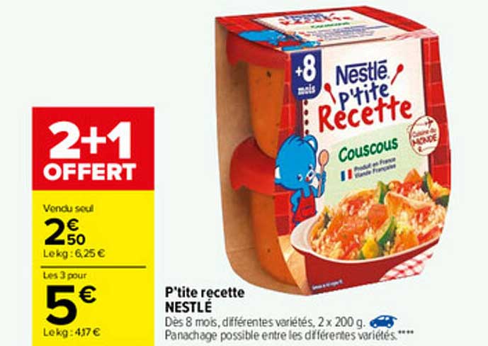 p'tite recette nestlé