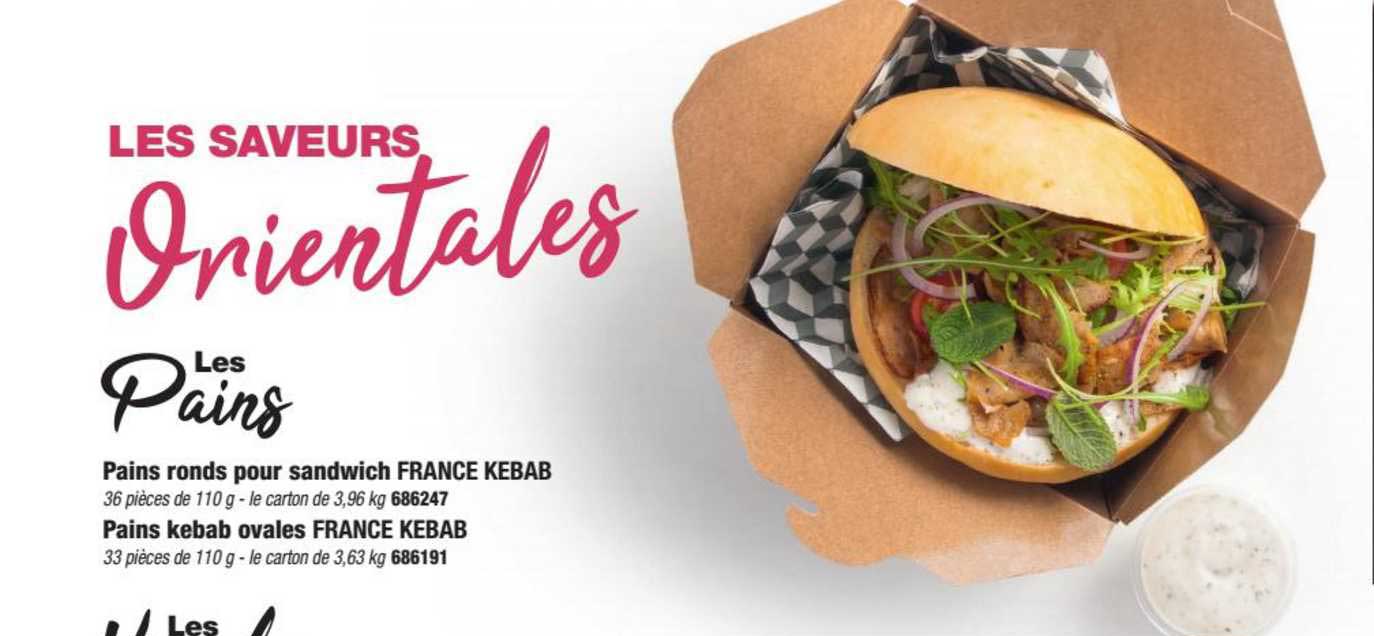 Pains Ronds Pour Sandwich France Kebab, Pains Kebab Ovales France Kebab