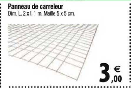 panneau de carreleur