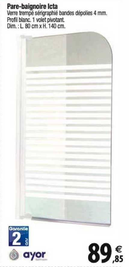 pare-baignoire icta