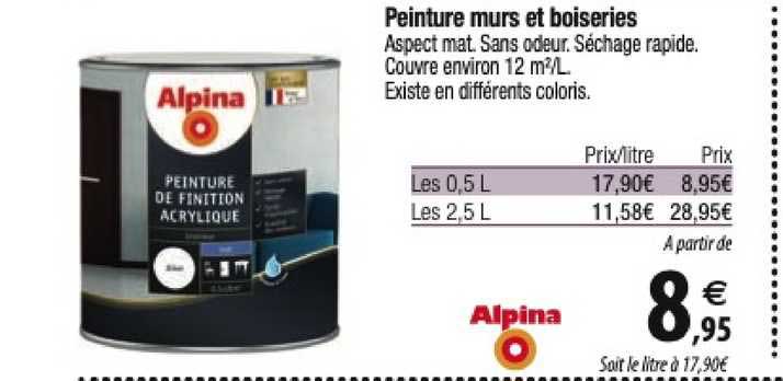 peinture murs et boiseries alpina