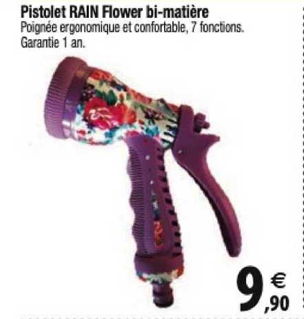 pistolet rain flower bi-matière
