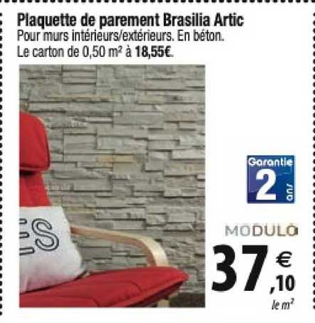 plaquette de parement brasilia artic modulo