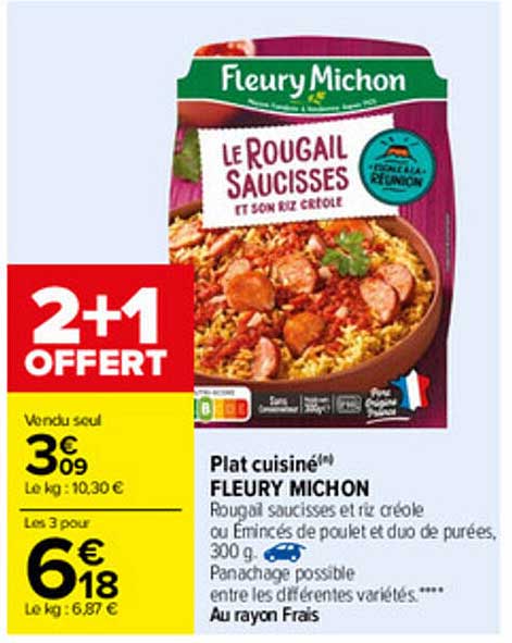 plat cuisiné fleury michon