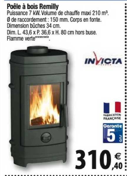 Poêle à Bois Remilly Invicta
