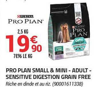 pro plan small & mini - adult - sensitive digestion grain free