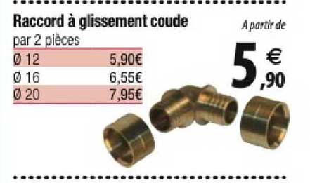 Raccord à Glissement Coude