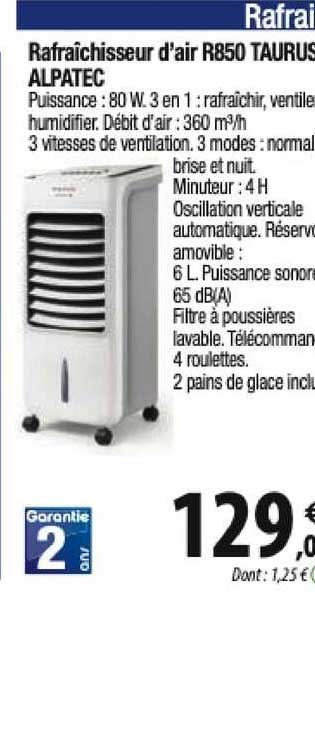 rafraîchisseur d'air r850 taurus alpatec