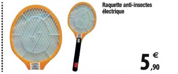 raquette anti-insectes électrique