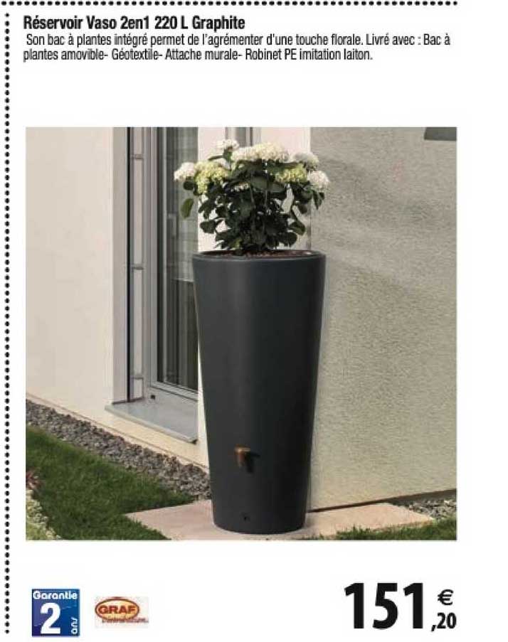 réservoir vaso 2 en 1 220 l graphite