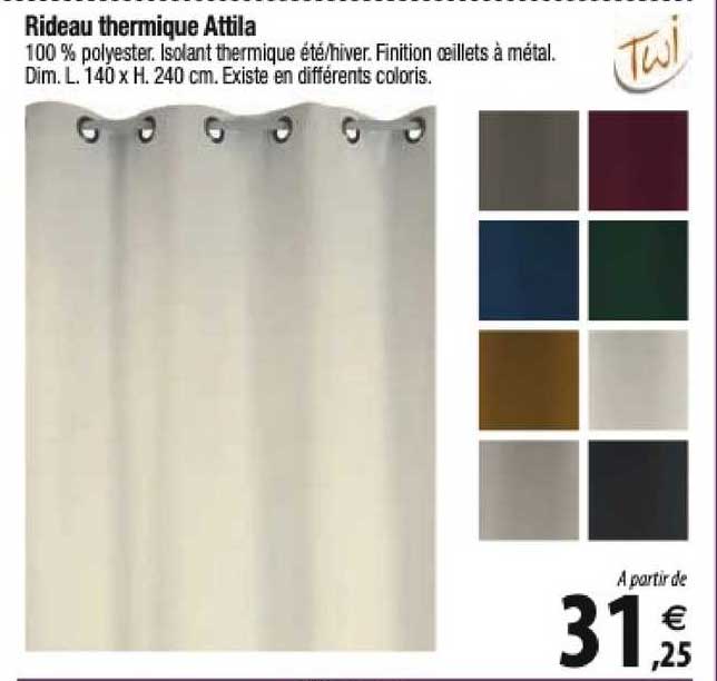 rideau thermique attila