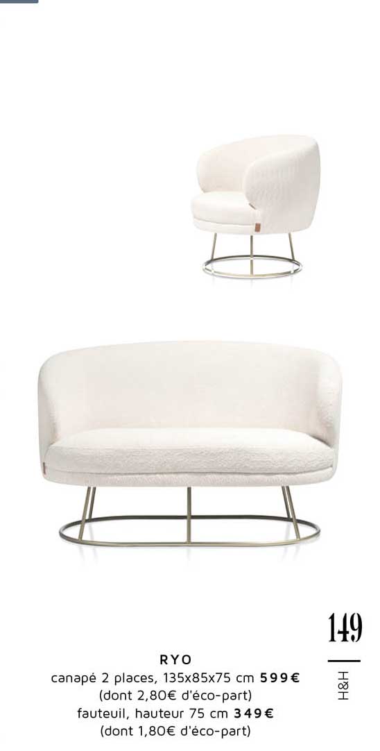 ryo canapé 2 places