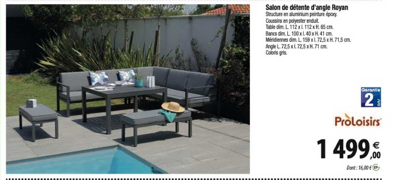 salon de détente d'angle royan proloisirs