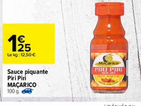 sauce piquante piri piri maçarico
