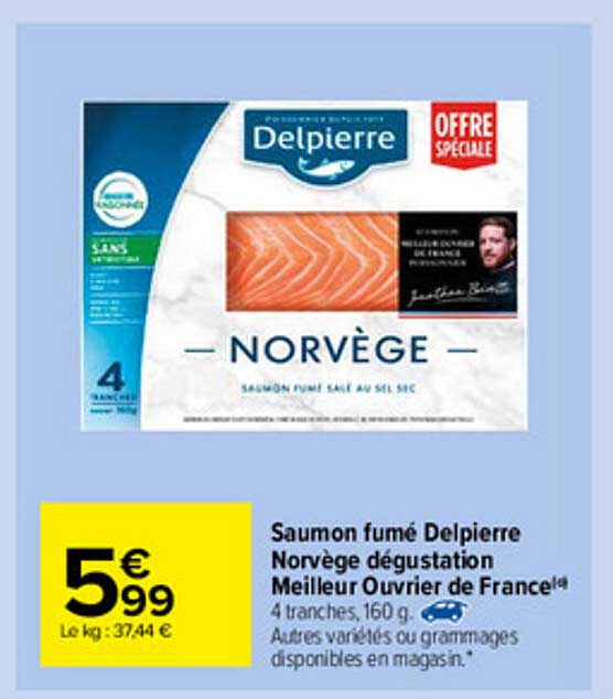saumon fumé delpierre norvège dégustation meilleur ouvrier de france