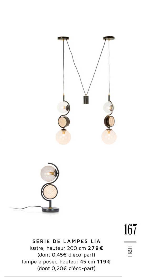 série de lampes lia