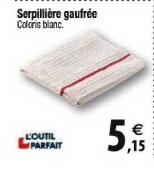 serpillière gaufrée