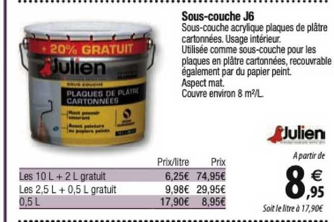 sous-couche j6 julien