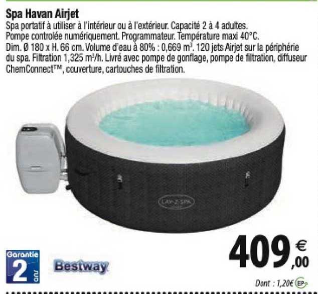spa havan airjet bestway