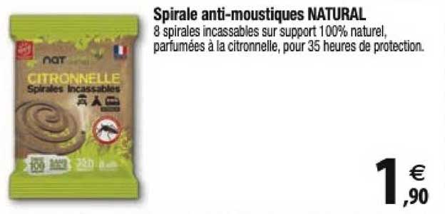 spirale anti-moustiques natural