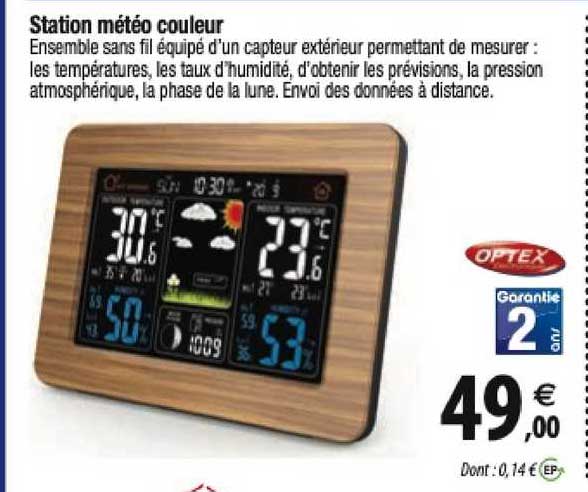 station météo couleur opex