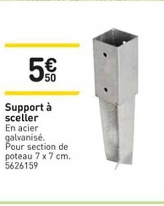 support à sceller
