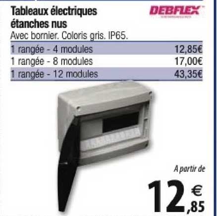 tableaux électriques étanches nus debflex