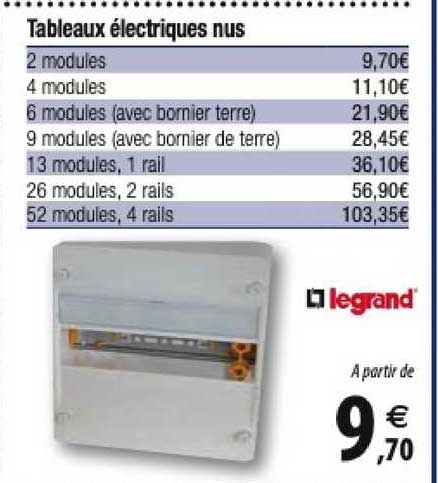 tableaux électriques nus legrand