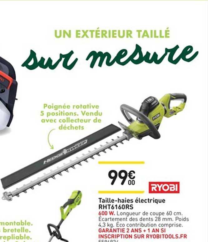 taille-haies électrique rht6160rs ryobi