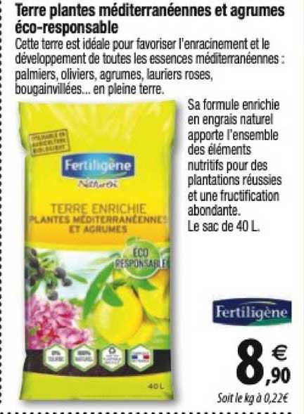 terre plantes méditerranéennes et agrumes éco-responsable fertiligène