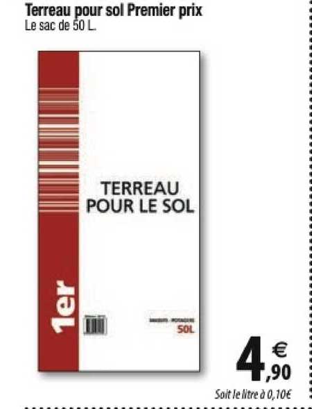 terreau pour sol premier prix