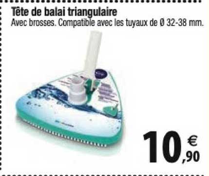 tête de balai triangulaire