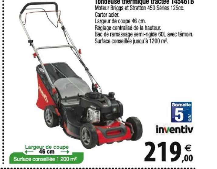 Tondeuse Thermique Tractée Inventiv