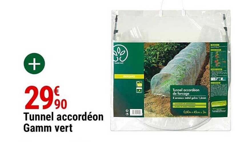 tunnel accordéon gamm vert