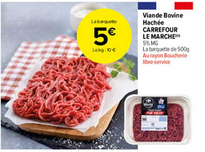 Viande Bovine Hachée Carrefour Le Marché