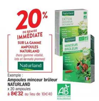 ampoules minceur brûleur naturland