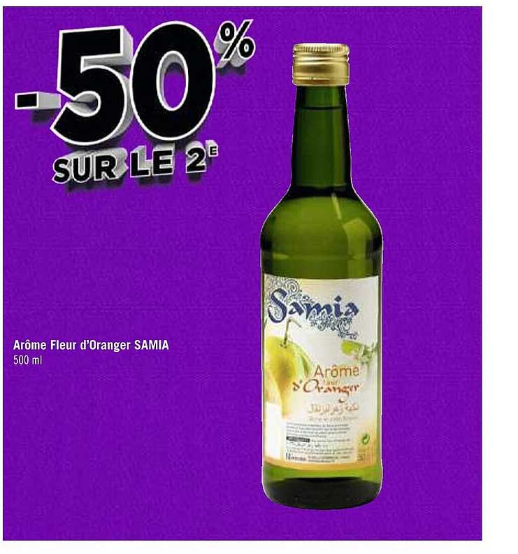 arôme fleur d'oranger samia